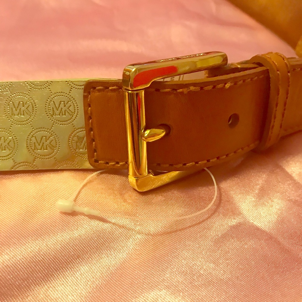 MICHAEL Michael Kors Women’s Metallic Gold Belt